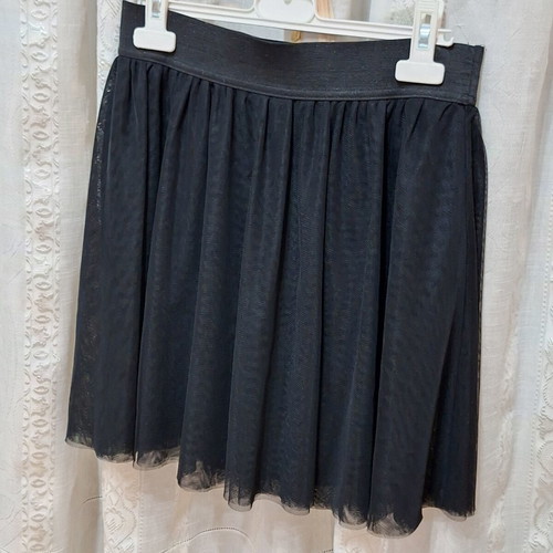 Stradivarius Black Tulle Skirt Medium Like New