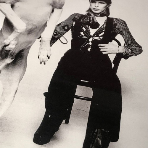 David Bowie framed photo with glass A4 size like new