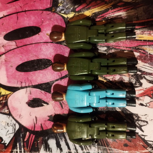 Matchbox Lesney figures used, pack of 4, 70's vintage