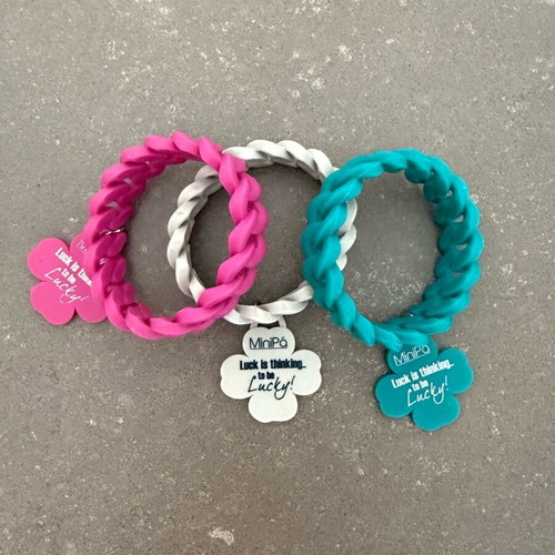 MiniPá set of 3 bracelets made of matte silicone like new