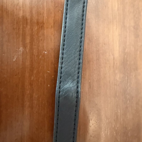 Leather bag strap black, like new, 90cm