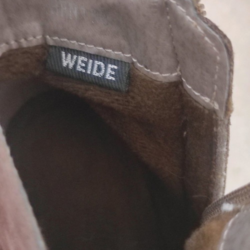 Weide suede ankle boots used, brown, size 37