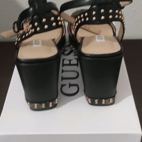 Guess Black Platform Sandals New Size 37