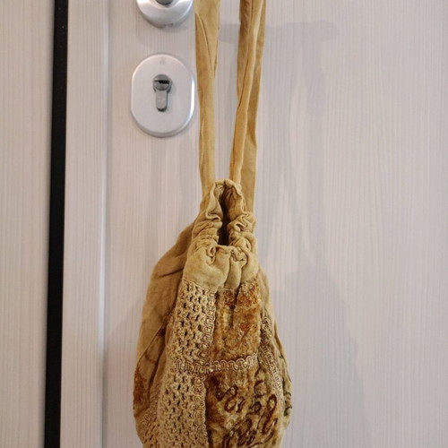 Mini fabric backpack used