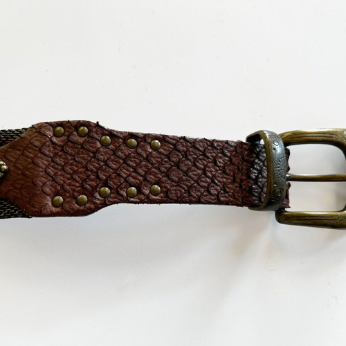 Berge leather belt brown, like new, size 90