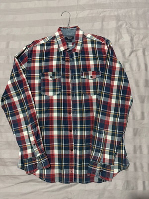 Zara Man Tartan Plaid Shirt Medium used