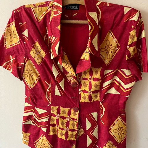 Gardenia shirt new, short, multicolor, size M