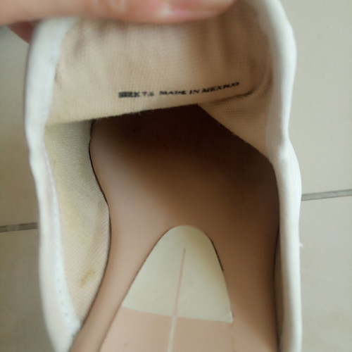 Dolce Vita Closen Clogs used, bone nubuck leather, wooden sole, size 38