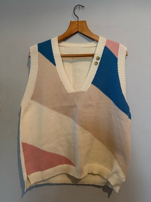 Colorful cardigan new, size XL