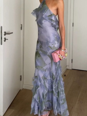 Asos floral maxi dress like new, colorful, size M