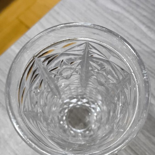Crystal vase small 13 cm like new