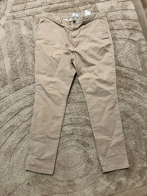 H&M men's chino skinny fit pants beige like new, size 36