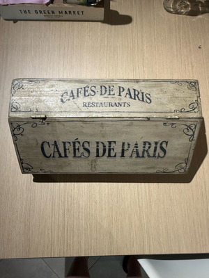 Vintage breadbox wooden used