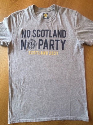 T-shirt No Scotland No Party 2021 επίσημο, σαν καινούργιο