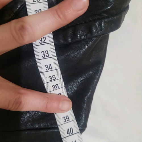 DKNY leather blazer like new, size Small, black