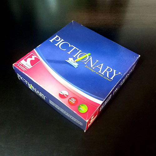 Pictionary board game used, collectible EKO edition, complete