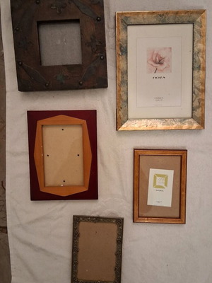 Picture frames like new, set of 5 pieces