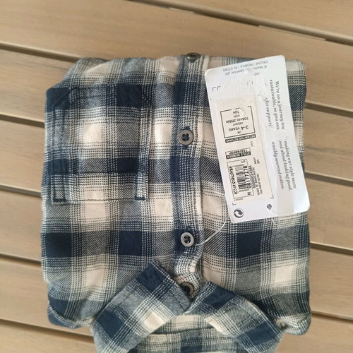 Children's shirt new, white and blue, size 3-4