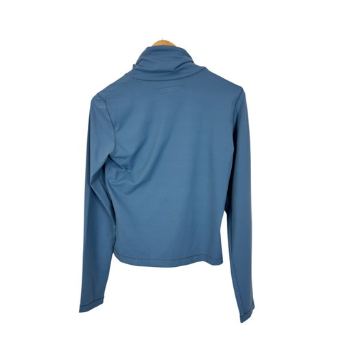 Marithe Francois Girbaud women's elastic blouse size 38 like new, blue