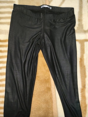 Decibel L leggings used, black, shiny