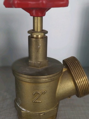 Angle valve 2" new with valve for fire hose connection