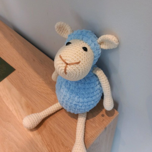Amigurumi sheep doll new, handmade knitted 27 cm