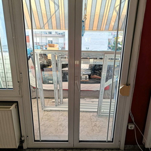 Aluminum balcony doors and window used, double glazed