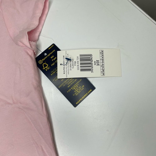 Polo Ralph Lauren kids pink short-sleeve t-shirt new, size 3T