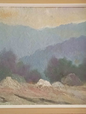 Oil Painting Konstantinos Dakos Large Beautiful Frame