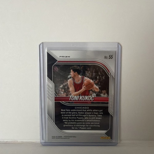 2025/26 Panini Prizm Toni Kukoc Hyper Prizm Bulls card #55
