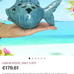 Handmade ceramic decorative fish new
