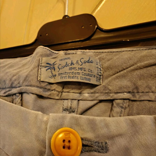 Scotch and Soda chinos in faded blue like new, size 30