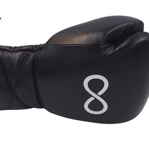 Legendary boxing gloves 12oz black leather laced premium new