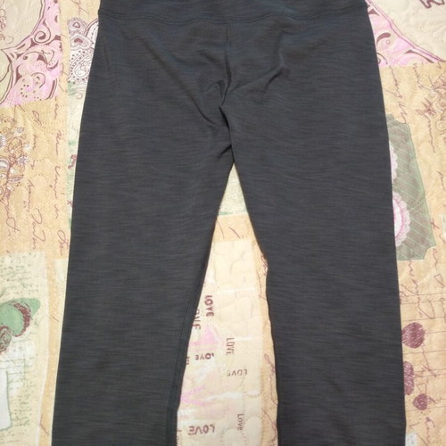 Women's sports set with 7/8 leggings and long tank top, sizes S and M