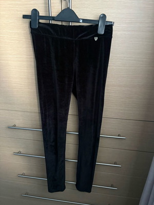 Enzzo velvet leggings medium like new, black