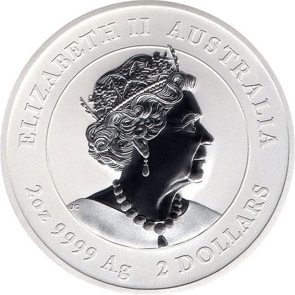  ''YEAR OF THE MOUSE'' - 2 Dollars 2020, afstralia 2 oz 9999 .