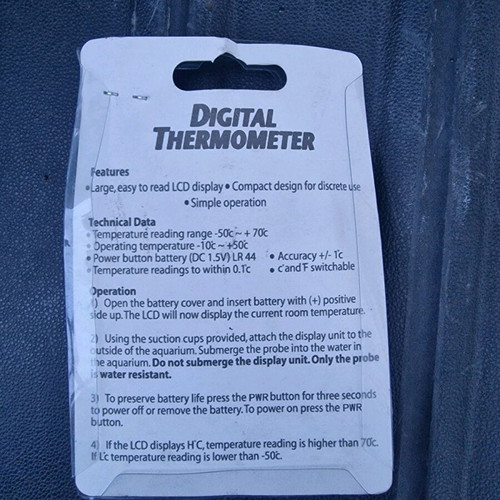 Electric thermometer sealed new