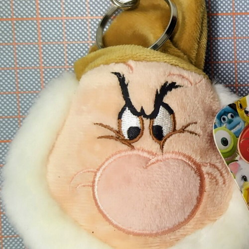 Disney keychain wallets with Grumpy and Dopey new, multicolor
