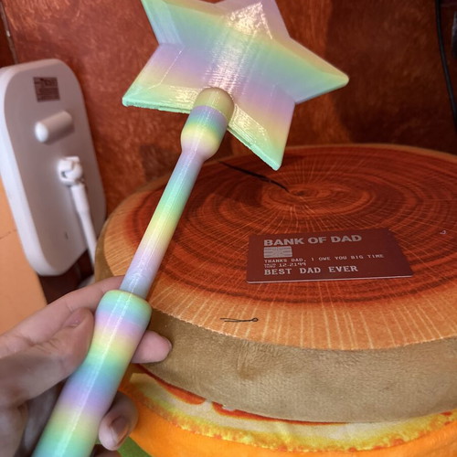 NFC Magic Payment Wand pastel rainbow design like new