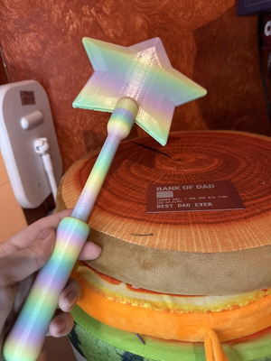NFC Magic Payment Wand pastel rainbow design like new