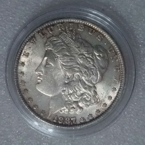 Silver US Morgan Dollar 1887(P) mint condition