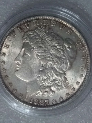 Silver US Morgan Dollar 1887(P) mint condition