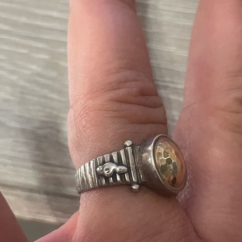 Ring Asimochryso 925 585 used, size 54
