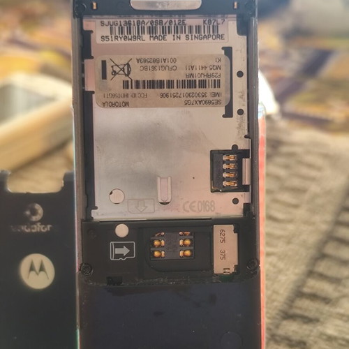 Motorola KRZR K1 used mobile phone blue