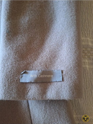 Παλτό Marks & Spencer με κασμίρ σαν καινούργιο, χρώμα πάγου, νούμερο 14