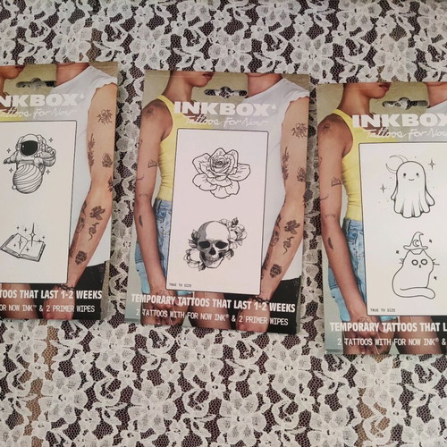 Tattoo sealed pack of 3 packages with 2 pieces each