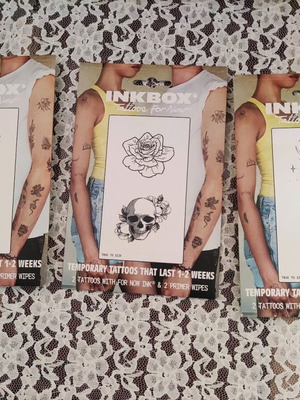 Tattoo sealed pack of 3 packages with 2 pieces each