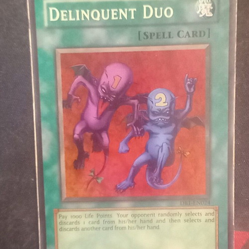 Delinquent Duo DB1-EN024 card used, played condition