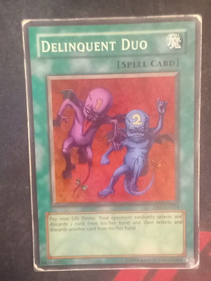 Delinquent Duo DB1-EN024 card used, played condition