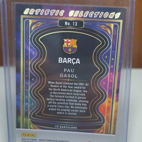 Select Euroleague 2025-26 Pau Gasol Artistic Selections SSP Case Hit Barcelona σαν καινούργιο